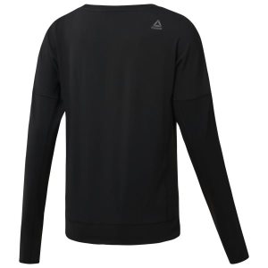 Reebok Speedwick Crew Neck Sweatshirt Damen - Schwarz - DE 528-WTO